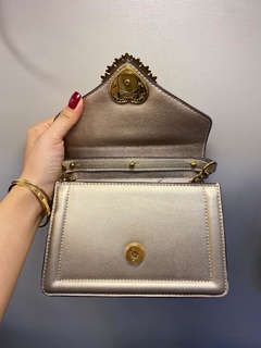Bolsa D&G Devotion Pequena Dourada Italiana - Bolsas e Grife