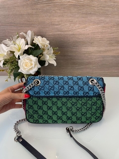 Bolsa Gucci Marmont Multicolor Pequena Italiana - comprar online