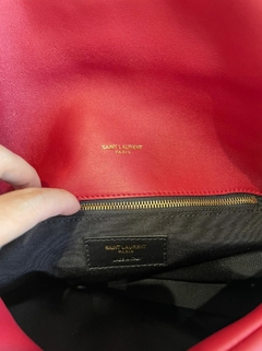 Bolsa YSL Loulou Puffer Vermelha/Dourada Italiana na internet