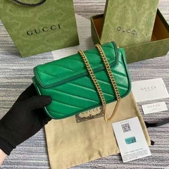 Bolsa Gucci Marmont Super Mini Verde Italiana - comprar online