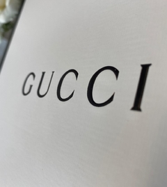 Caixa Gucci Branca e Preta Grande Italiana - Bolsas e Grife