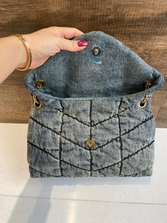 Bolsa YSL Loulou Puffer Jeans Italiana - Bolsas e Grife