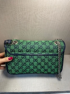 Bolsa Gucci Marmont GG Multicolor Verde Italiana - comprar online