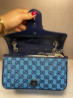 Bolsa Gucci Marmont GG Multicolor Azul Italiana na internet