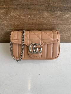 Bolsa Gucci Super Mini Bege Italiana