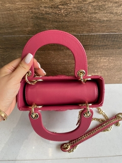 Bolsa Lady Dior Pequena Vinho Italiana na internet