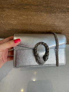 Bolsa Dionysus Super Mini Prateada Italiana - comprar online