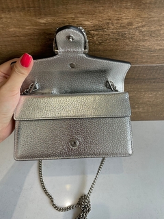 Bolsa Dionysus Super Mini Prateada Italiana na internet