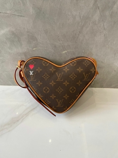 Coeur game on cloth crossbody bag Louis Vuitton Brown in Cloth - 22373633