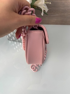 Bolsa Pochete Gucci GG Marmont Rosa Italiana