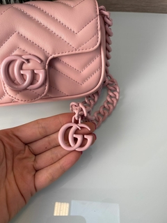 Bolsa Pochete Gucci GG Marmont Rosa Italiana - comprar online