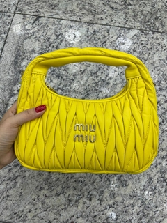 Bolsa Miu Miu Wander Amarela Italiana - comprar online