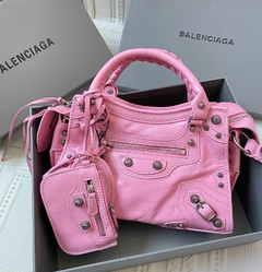 Mini Bolsa Neo Classica Balenciaga Rosa Italiana