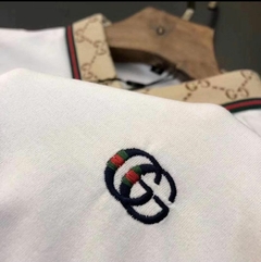Camisa Polo Gucci Branca Italiana - Bolsas e Grife