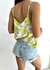 Musculosa de lino estampada - comprar online