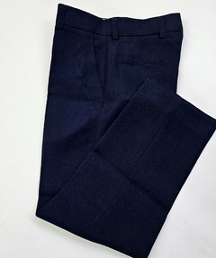 Pantalon azul de tela sale