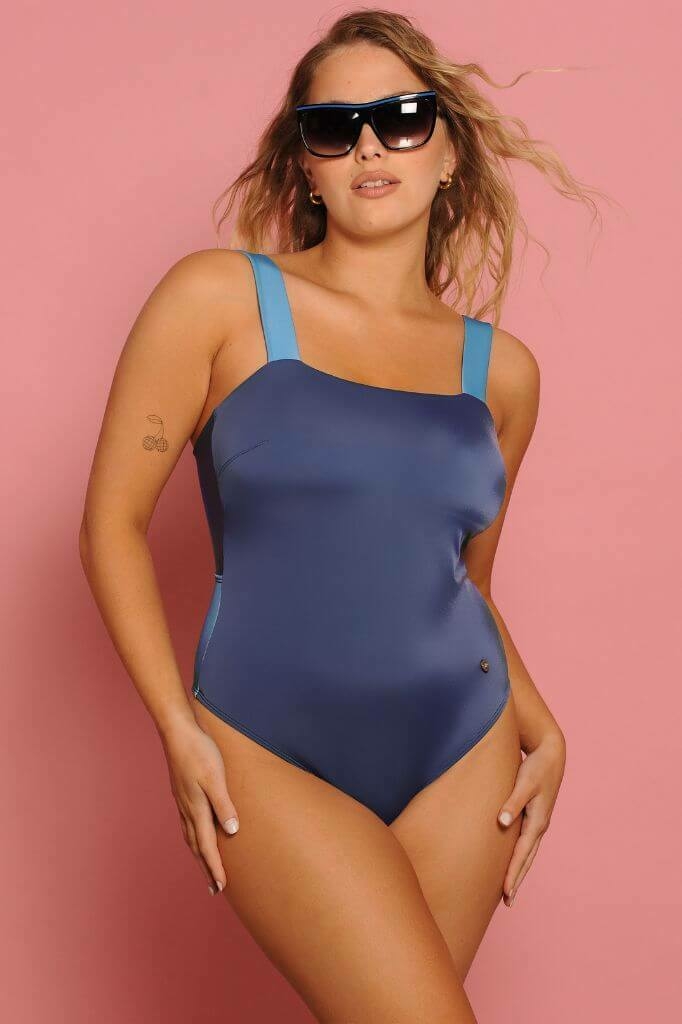 Entera bicolor mykonos azul Mallas Enteras MAE Intimates