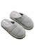 pantufla de mujer - pantufla de invierno - pantufla puntera cerrada  - pantufla gris 