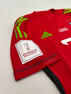 CAMISETA DE ARQUERO ROJA DIBU MARTINEZ vs HOLANDA - tienda online