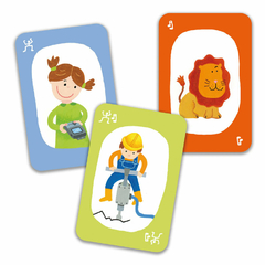 Jogo Infantil de Cartas e Mímica - Fazendo Mímicas - Pais e Filhos