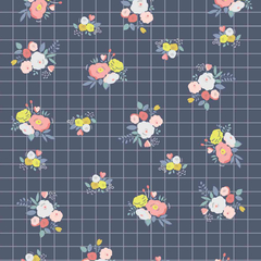 papel-de-parede-celulose-floral-com-grid-azul-t-design