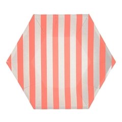 pratos-de-papel-coral-striped-meri-meri