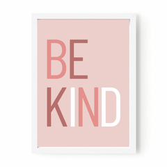 quadro-be-kind-fundo-rosa-mimoo-toys