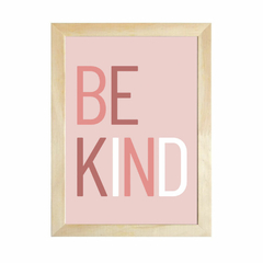 quadro-be-kind-fundo-rosa-mimoo-toys