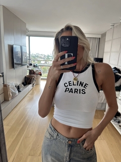 Musculosa Celine Blanca - comprar online
