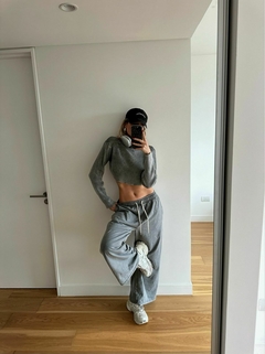 JOGGER PALLAZO GRIS