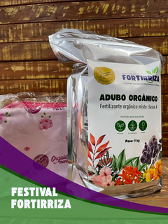 Adubo Fortirriza 1kg + Necessaire Edição Especial de Natal | Presente Exclusivo