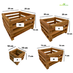 Cachepot Quadrado P (11x11x7 cm) - loja online