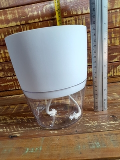 Imagem do Vaso Autoirrigável 15 x 18 cm Branco