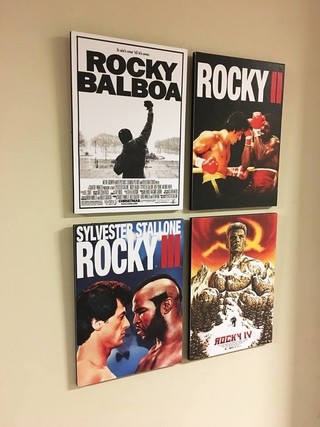 Combo 4 cuadros Rocky en internet