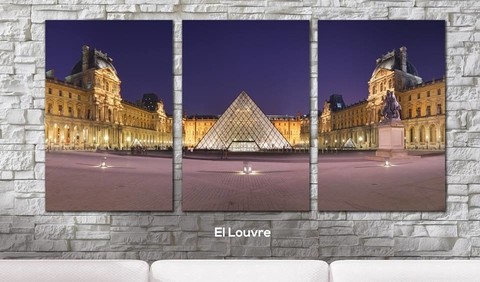 Cuadros - Triptico Paris Museo de Louvre - comprar online