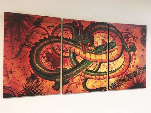 Cuadros - Triptico Dragon Ball Shen Long C