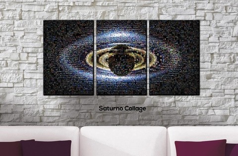 Cuadros - Tríptico Imagen del Espacio 7 Arte Saturno - comprar online