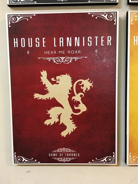 Cuadro Game of Thrones Casa Lannister - comprar online