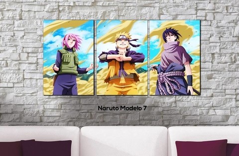 Cuadros - Tríptico Naruto 7 - comprar online