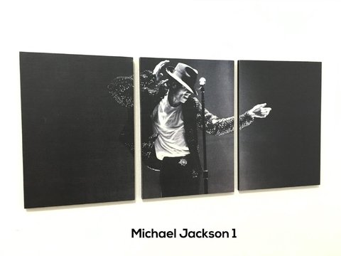 Cuadros - Tríptico Michael Jackson 1 - comprar online