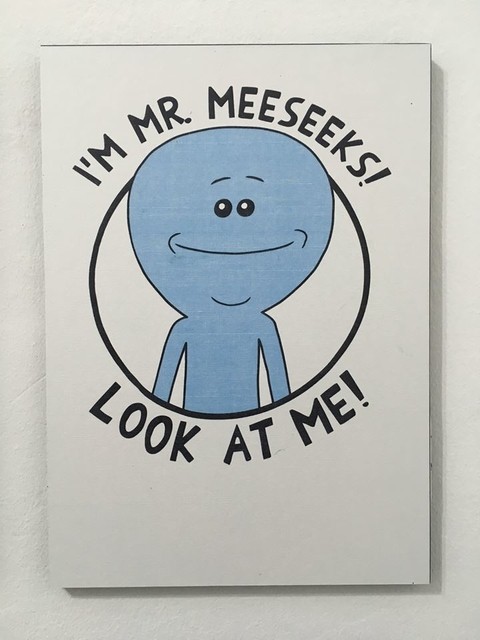 Cuadro Rick y Morty Mr. Meeseeks Look at me - comprar online