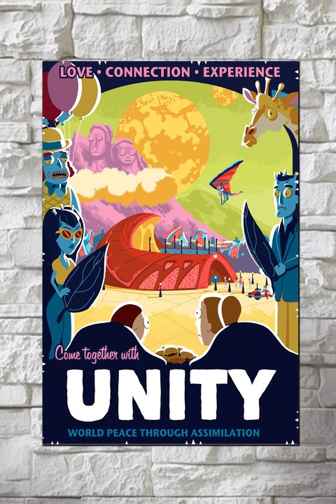Cuadro Rick y Morty Unity - comprar online