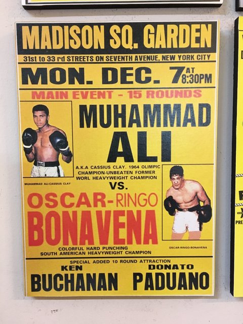 Combo 4 cuadros Boxeo Muhammad Ali