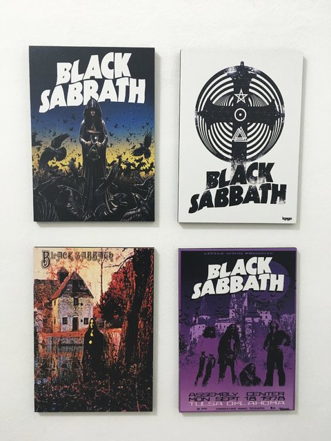 Combo 4 cuadros Black Sabbath - comprar online