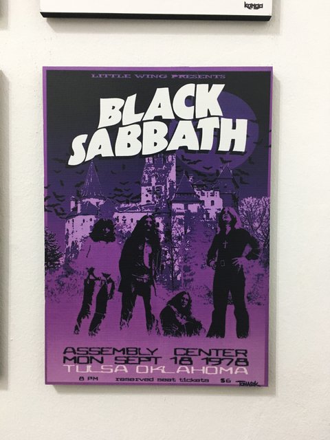 Combo 4 cuadros Black Sabbath - comprar online