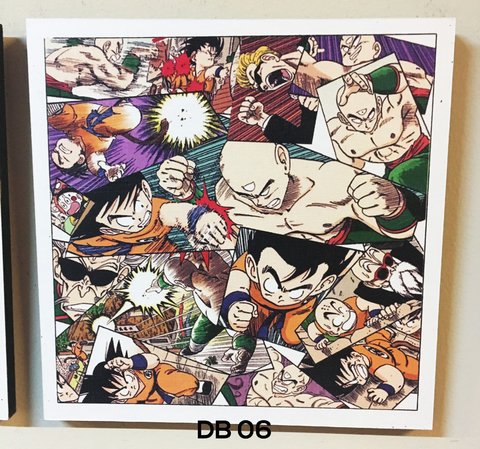 Cuadro Dragon Ball 6 20x20 cm - comprar online