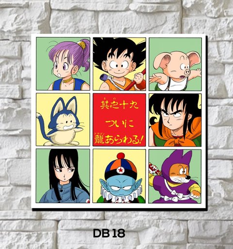 Cuadro Dragon Ball 18 20x20 cm - comprar online