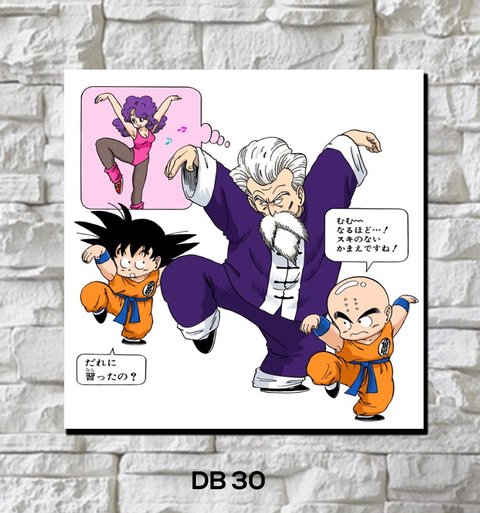 Cuadro Dragon Ball 30 20x20 cm - comprar online