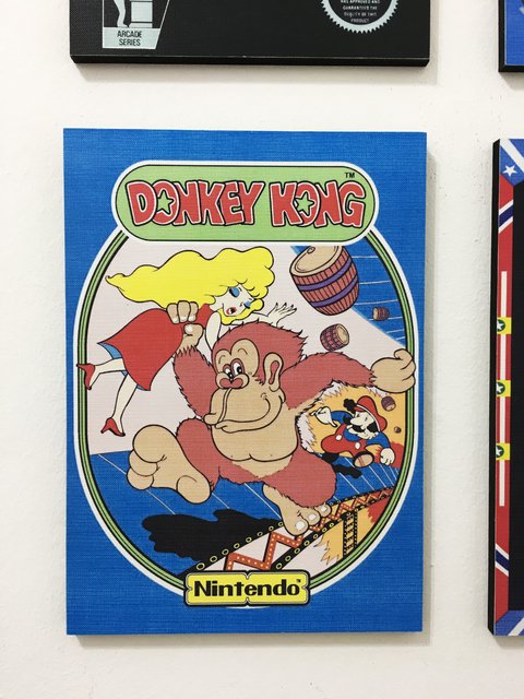 Cuadro Donkey Kong Clásico Azul - comprar online
