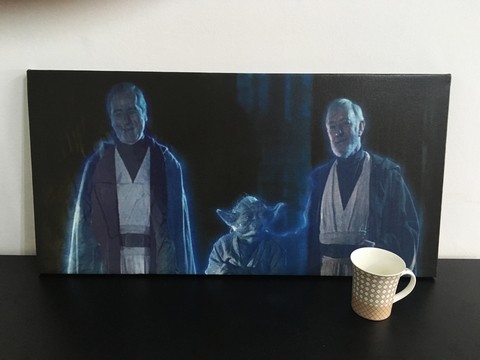 Cuadro Star Wars Fantasmas Jedi Anakin Skywalker, Yoda y Obi Wan Kenobi - comprar online